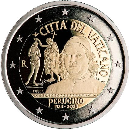 Vaticano - 10 X 2 Euro, Pietro Perugino, 2023 (blister)